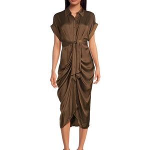 Steve Madden shirt dress size 0 satin